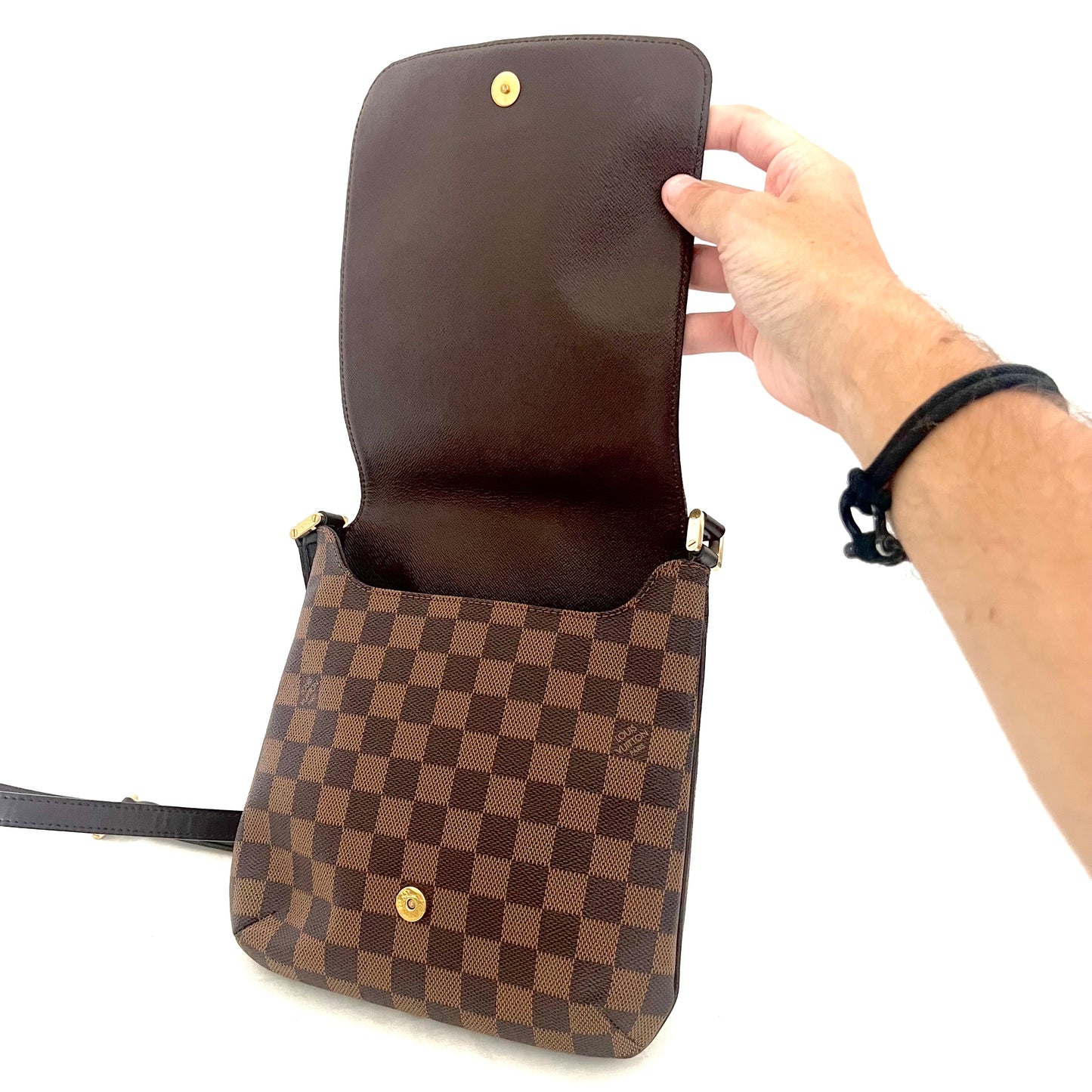 Damier Ebene Musette Salsa PM Crossbody