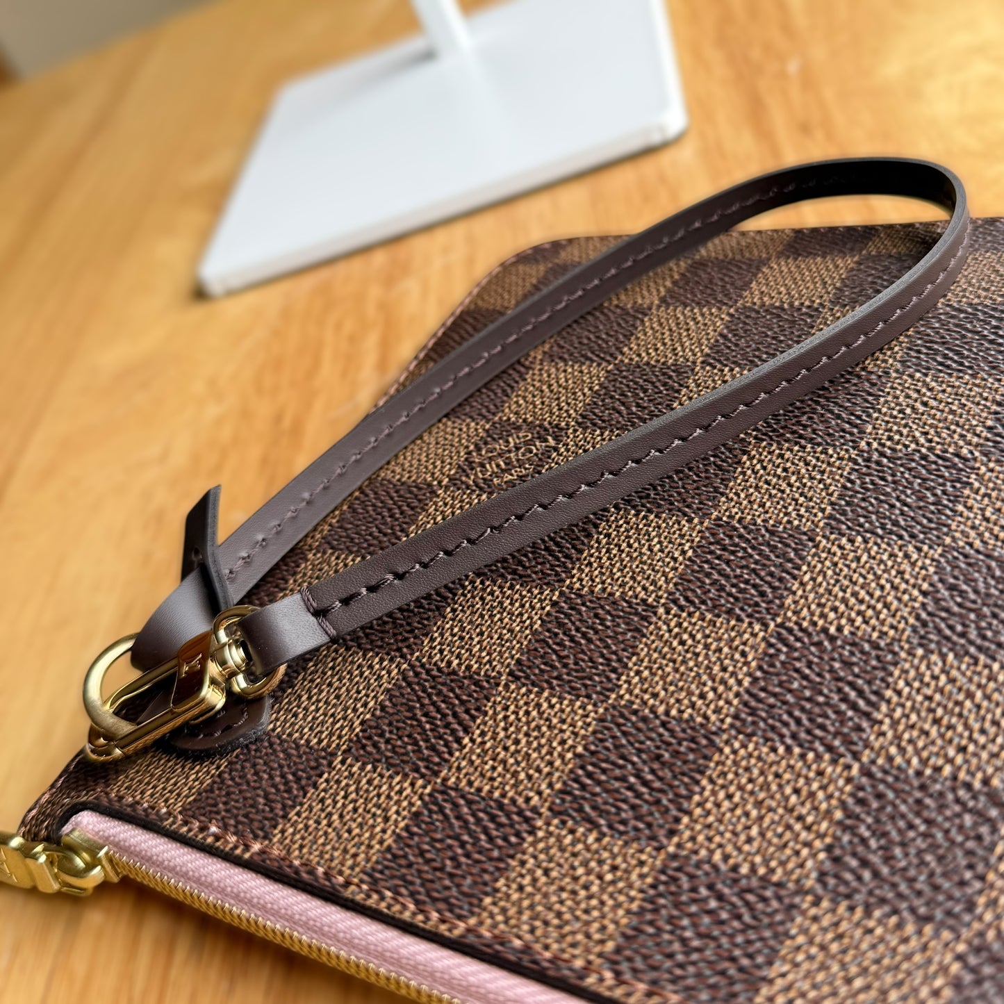 Damier Ebene Neverfull MM Set (Rose Ballerine)
