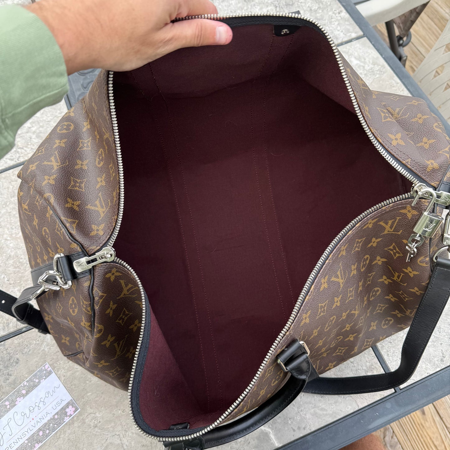 Macassar Keepall 55 Bandouliere