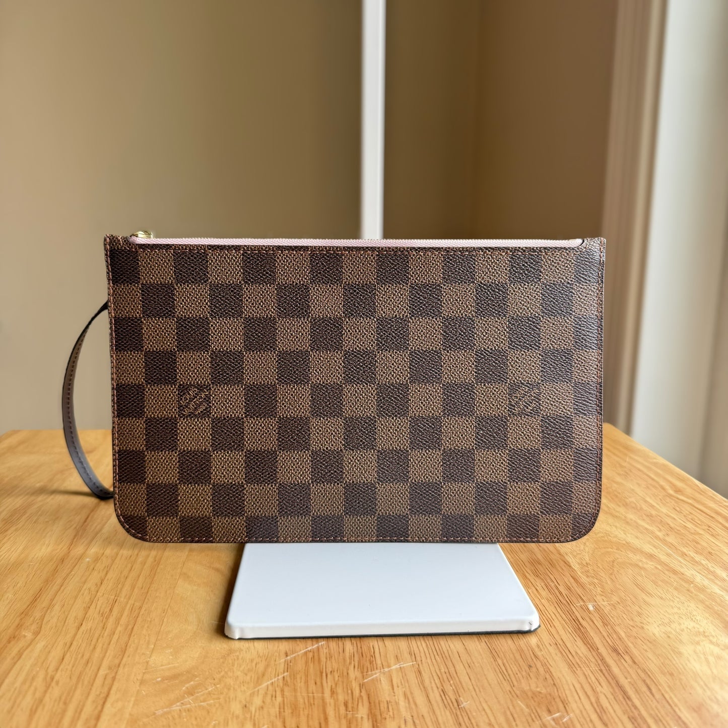 Damier Ebene Neverfull MM Set (Rose Ballerine)