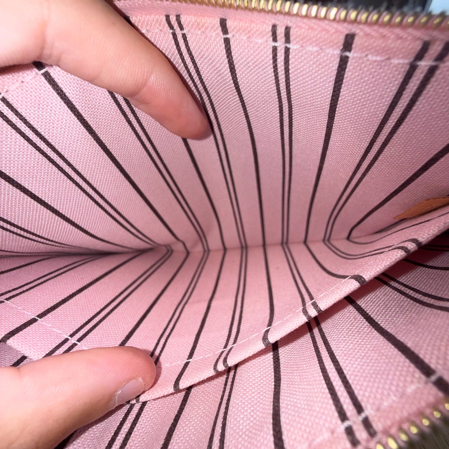 Monogram Neverfull MM Set - Rose Ballerine Interior