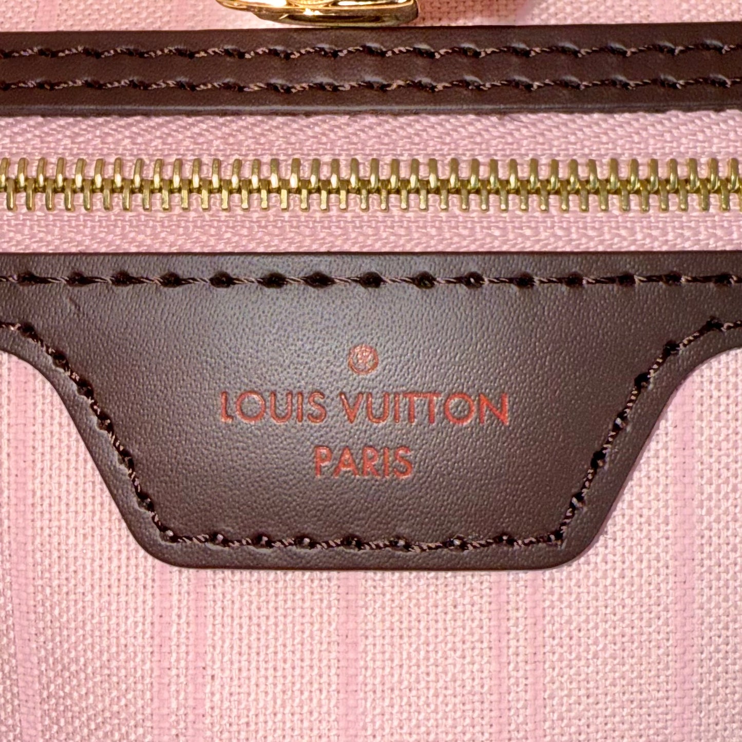 Damier Ebene Neverfull MM Set (Rose Ballerine)