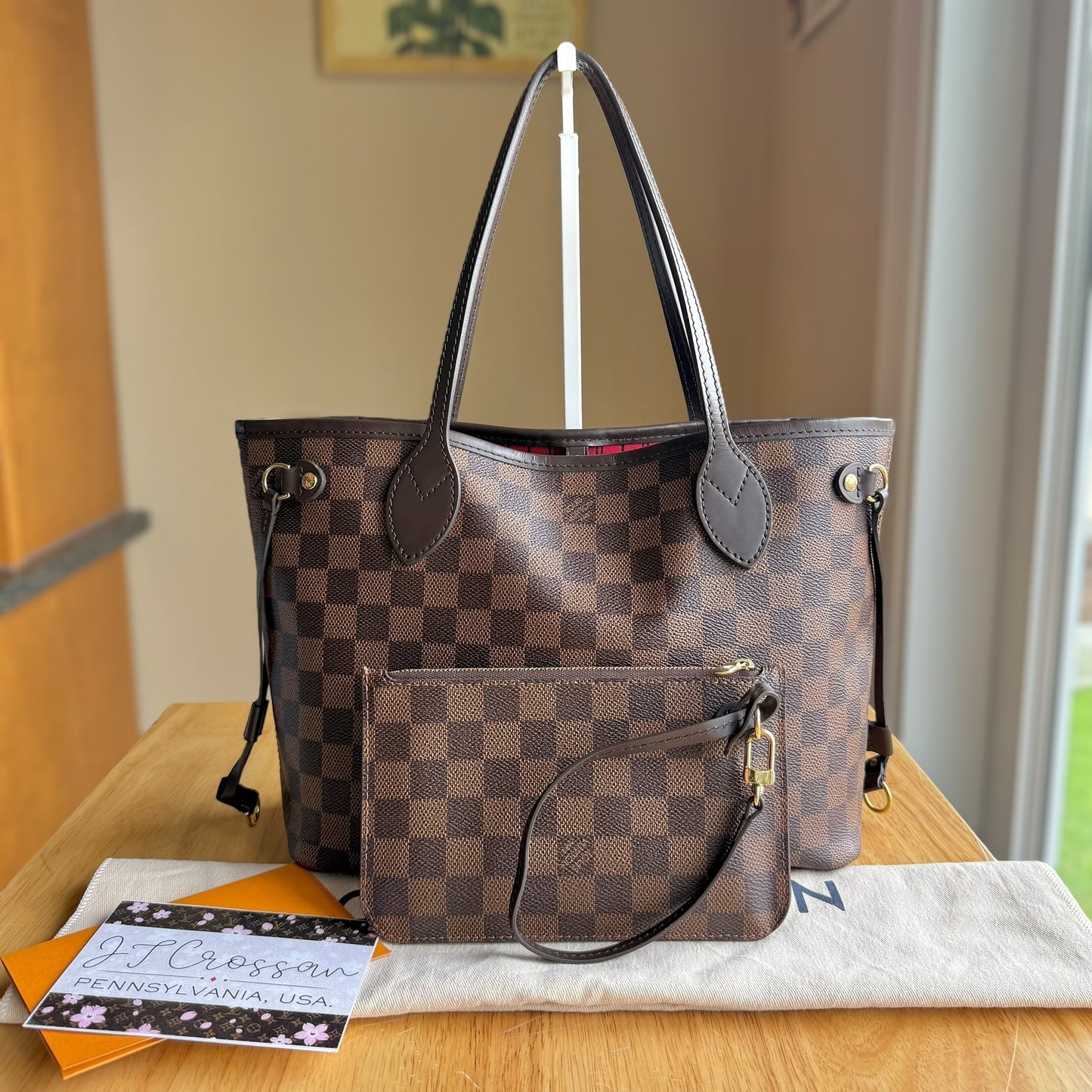 Damier Ebene Neverfull PM Set