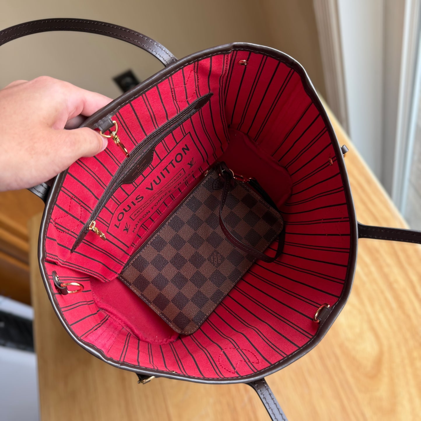 Damier Ebene Neverfull PM Set