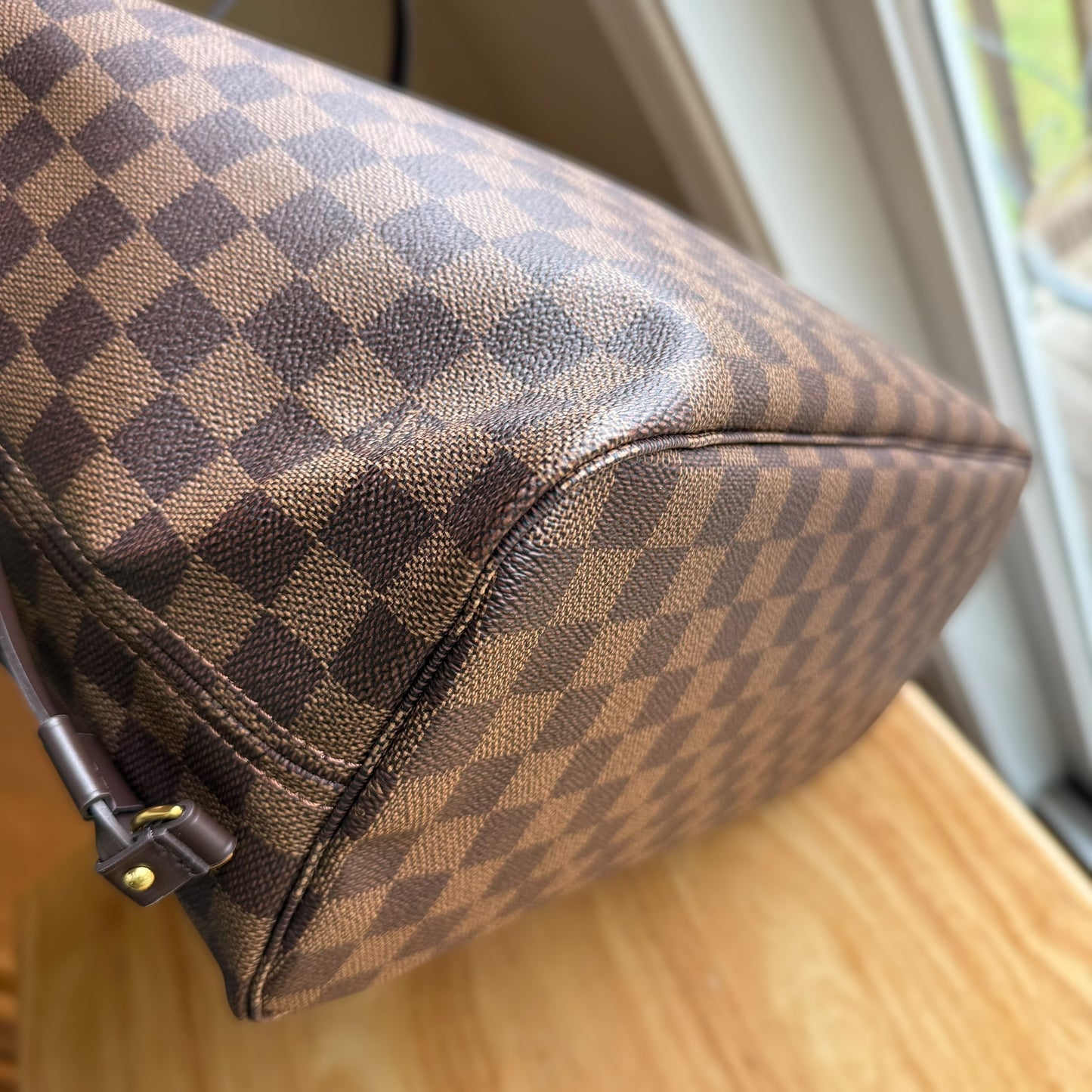 Damier Ebene Neverfull MM Set (Rose Ballerine)