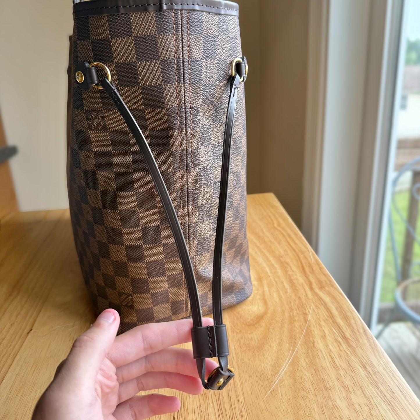 Damier Ebene Neverfull MM Set (Rose Ballerine)