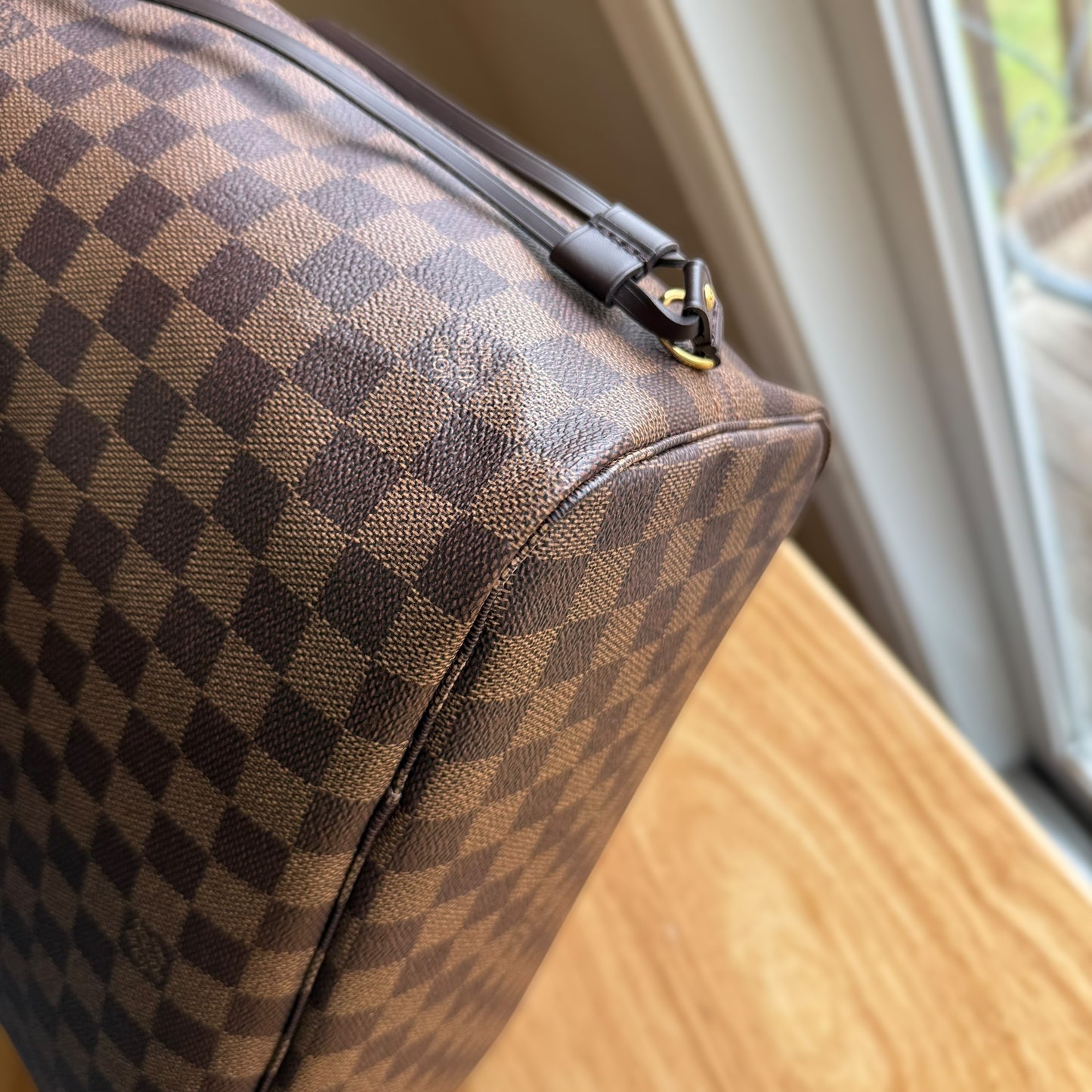Damier Ebene Neverfull MM Set (Rose Ballerine)