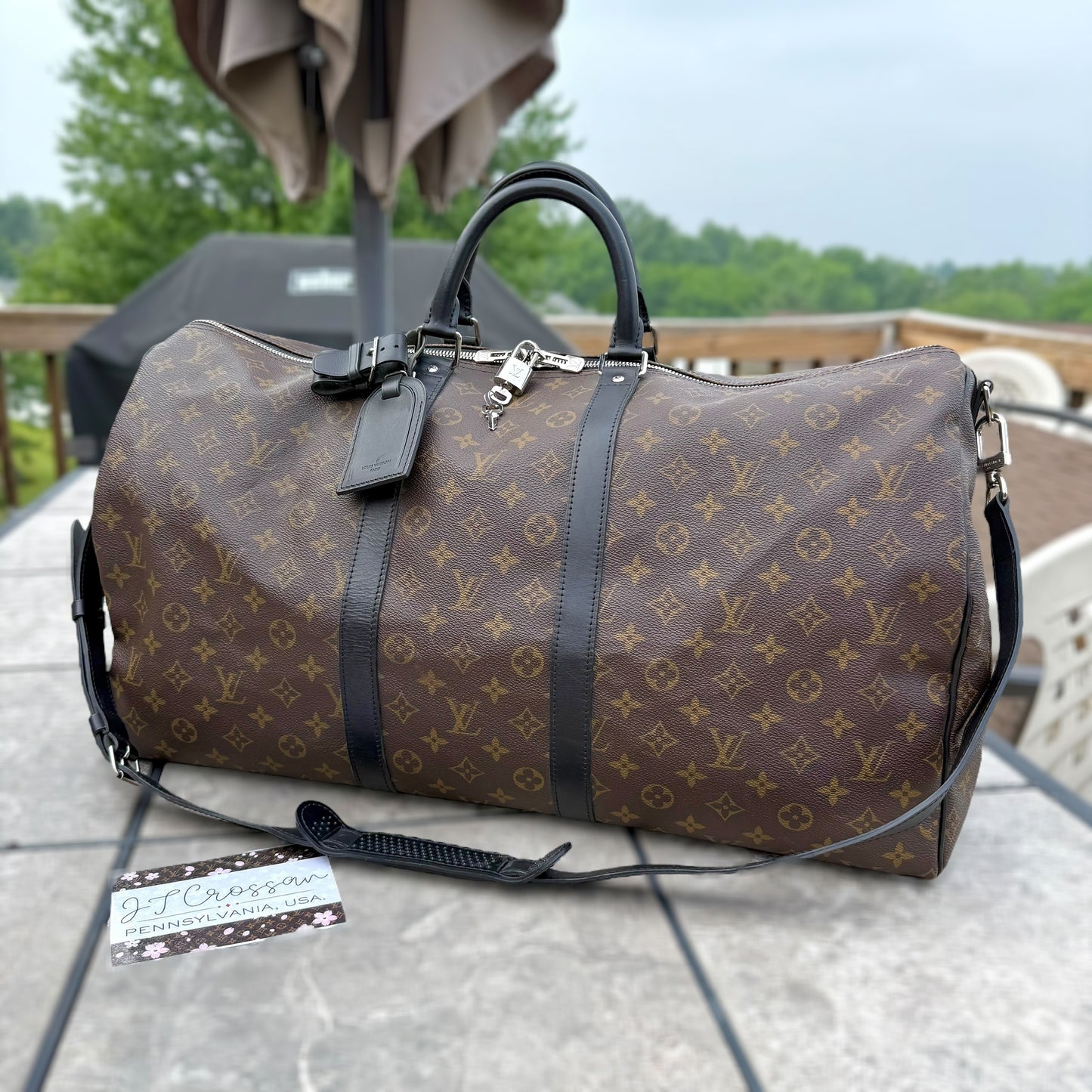 Macassar Keepall 55 Bandouliere
