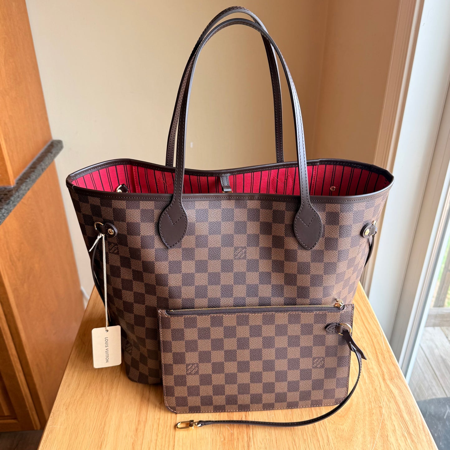 Damier Ebene Neverfull MM Set (Brand New)