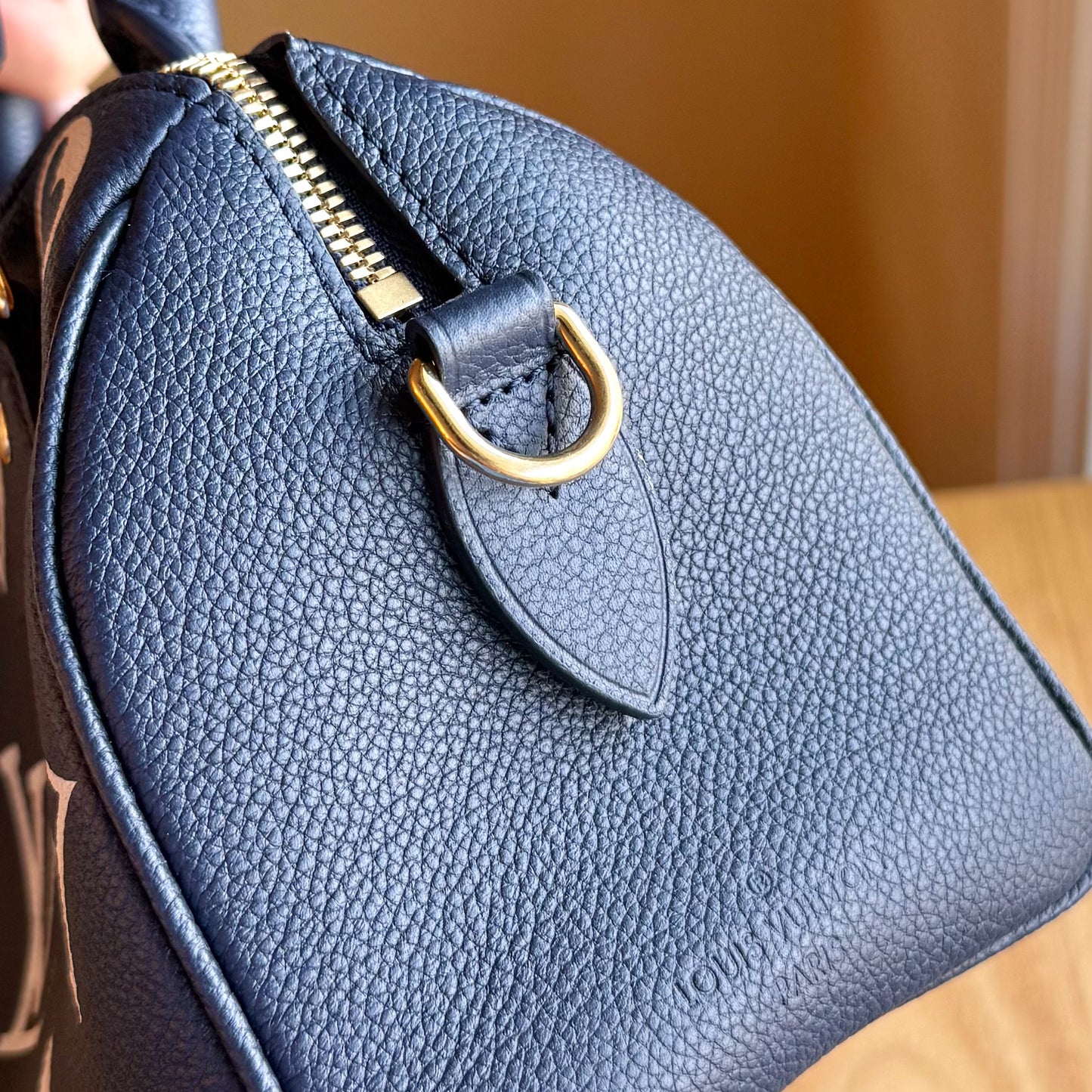 Bicolor Empreinte Speedy 20 - Navy/Creme