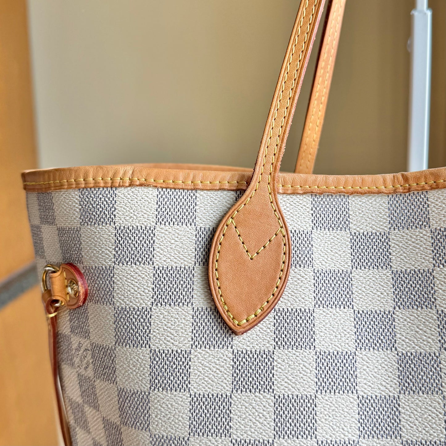 Damier Azur Neverfull MM Set (Rose Ballerine)