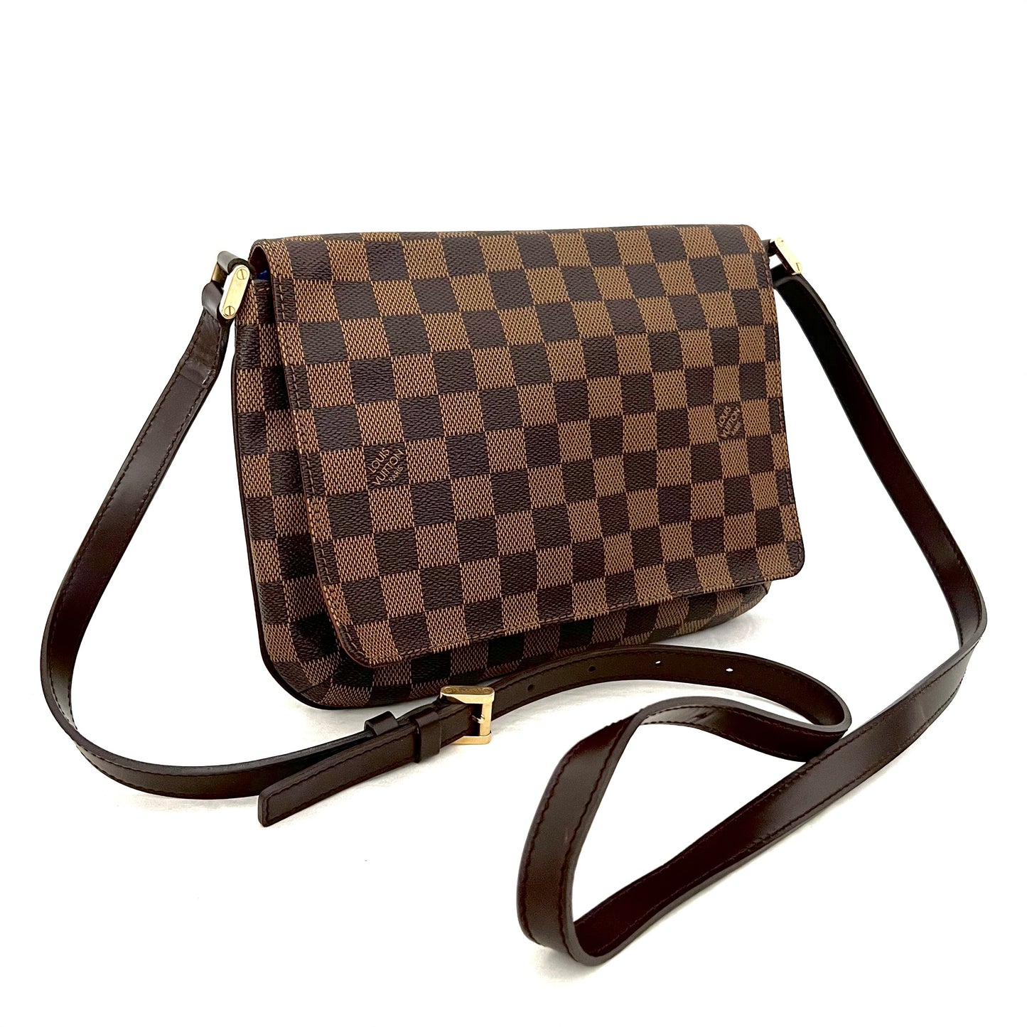 Damier Ebene Musette Tango Crossbody