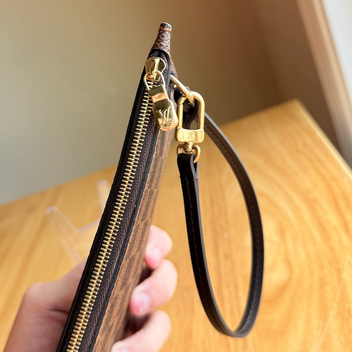 Damier Ebene Neverfull MM Set - Cerise Red Interior (Brand New)