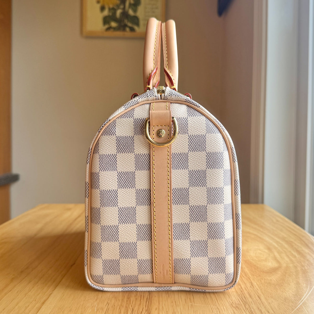 Damier Azur Speedy 25 Bandouliere