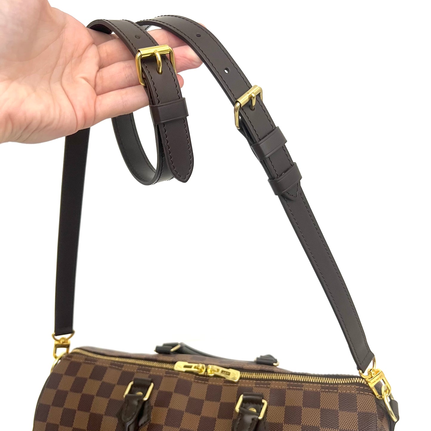 Damier Ebene Speedy 35 Bandouliere