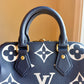Bicolor Empreinte Speedy 20 - Navy/Creme
