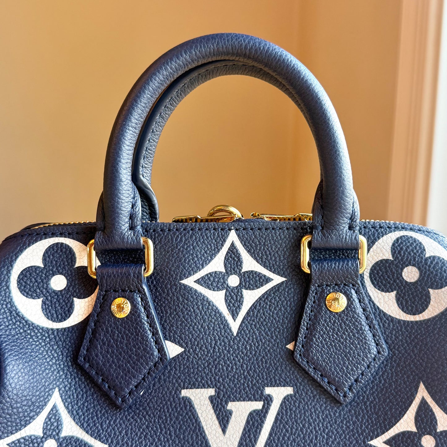 Bicolor Empreinte Speedy 20 - Navy/Creme