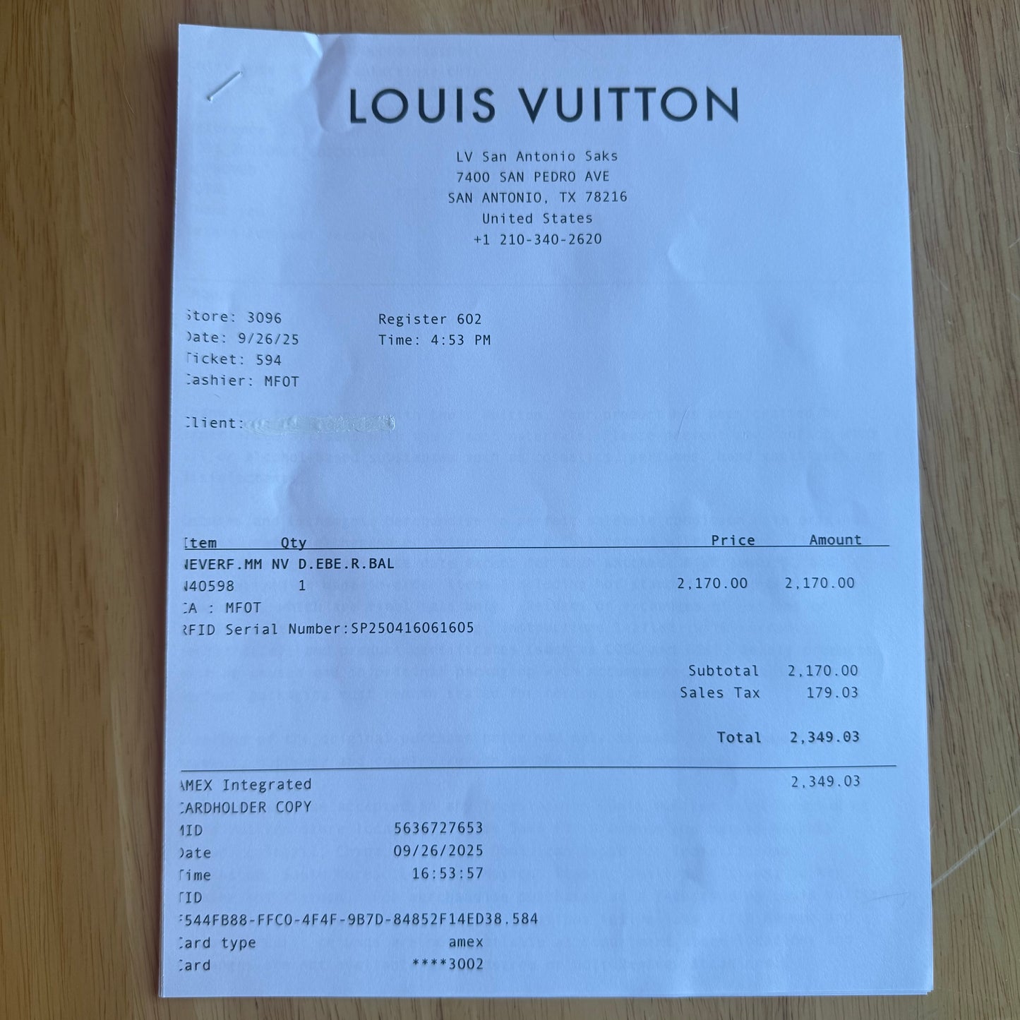 (NEW) Damier Ebene Neverfull MM Set - Rose Ballerine Interior