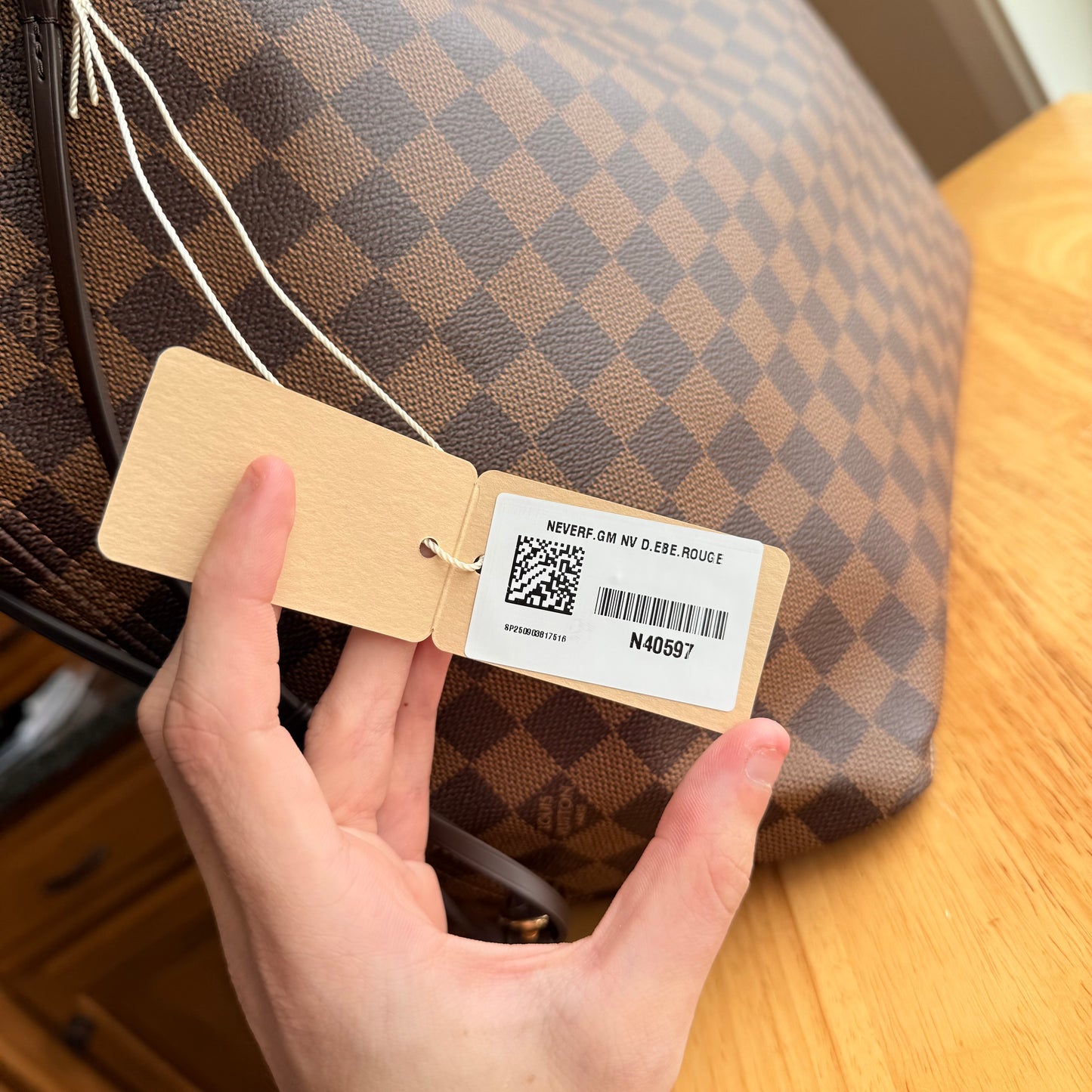 Damier Ebene Neverfull GM Set - Brand New, Never Used