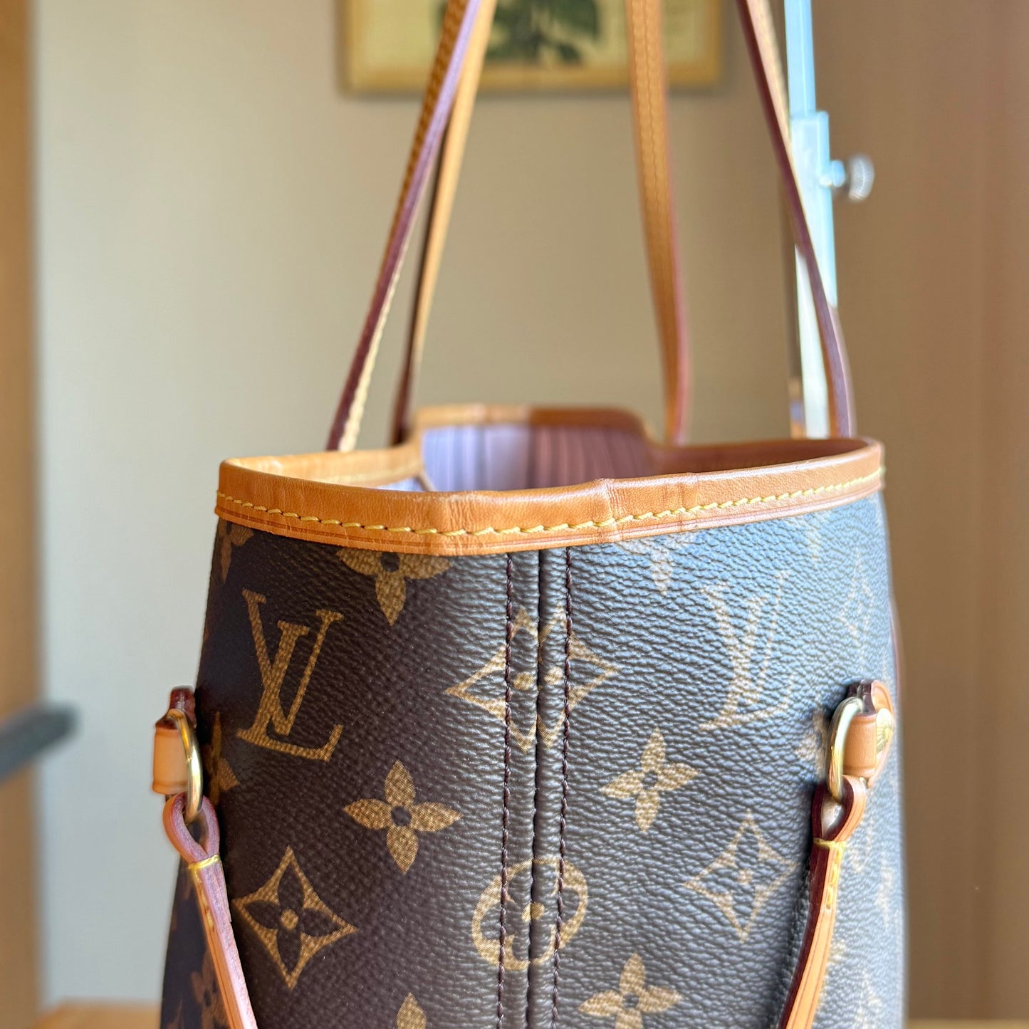 Monogram Neverfull MM - Rose Ballerine Interior