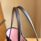 Damier Ebene Neverfull MM - Rose Ballerine Interior