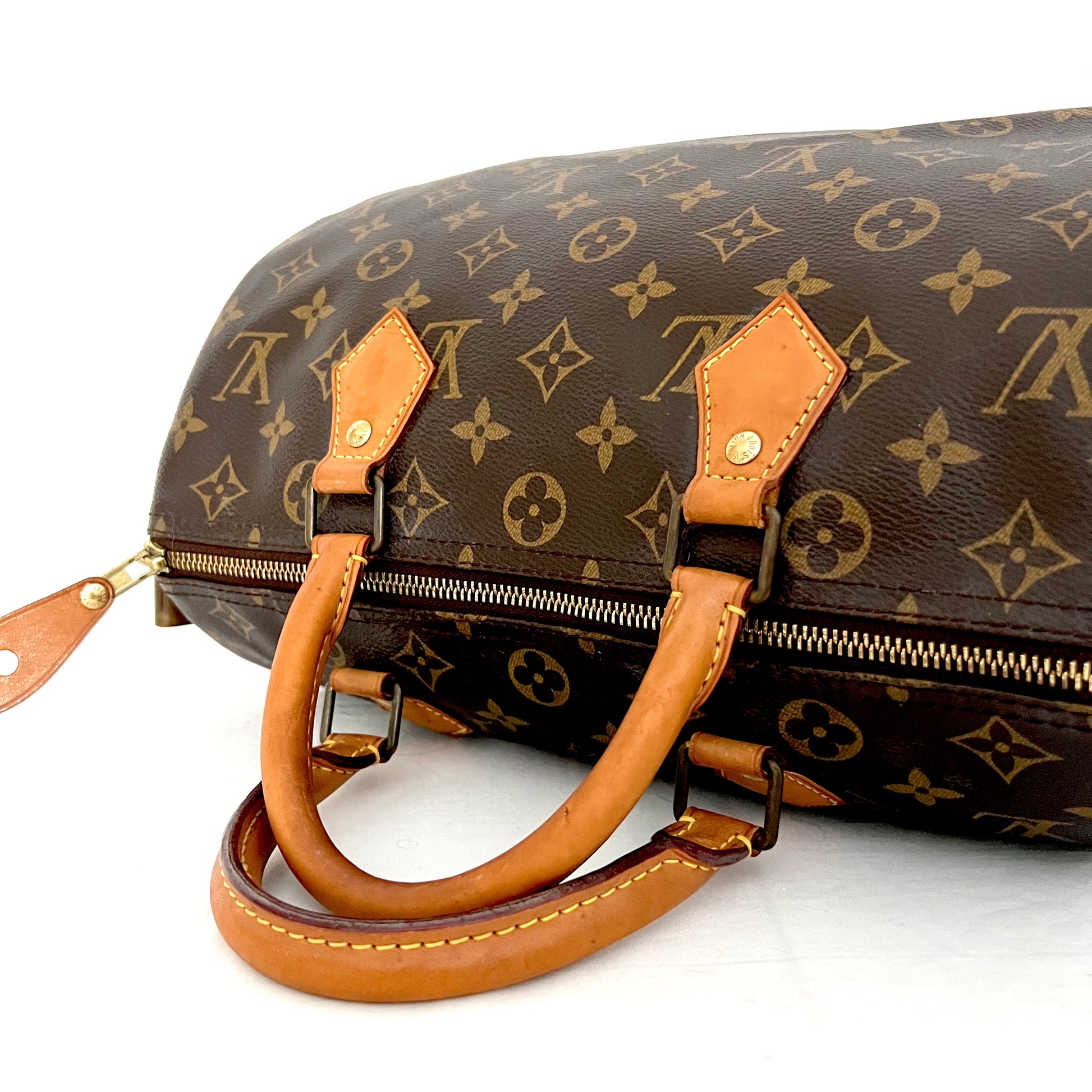 Louis Vuitton Speedy 30 Monogram Coated Bag with Gold Tone Hardware –  Renascence Studio