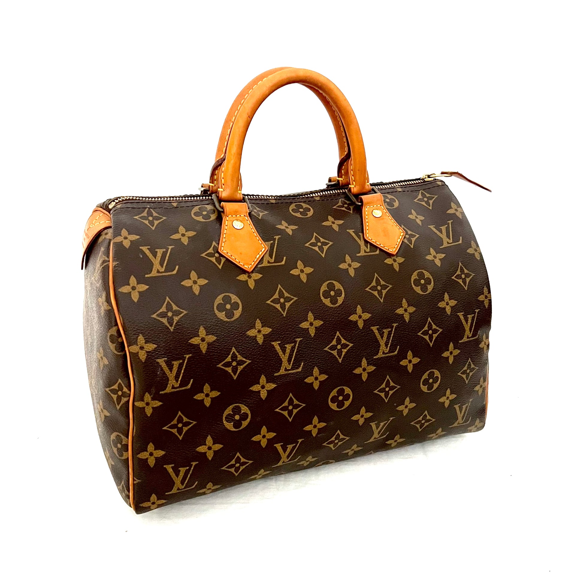 Louis Vuitton Speedy 30 Monogram Coated Bag with Gold Tone Hardware –  Renascence Studio