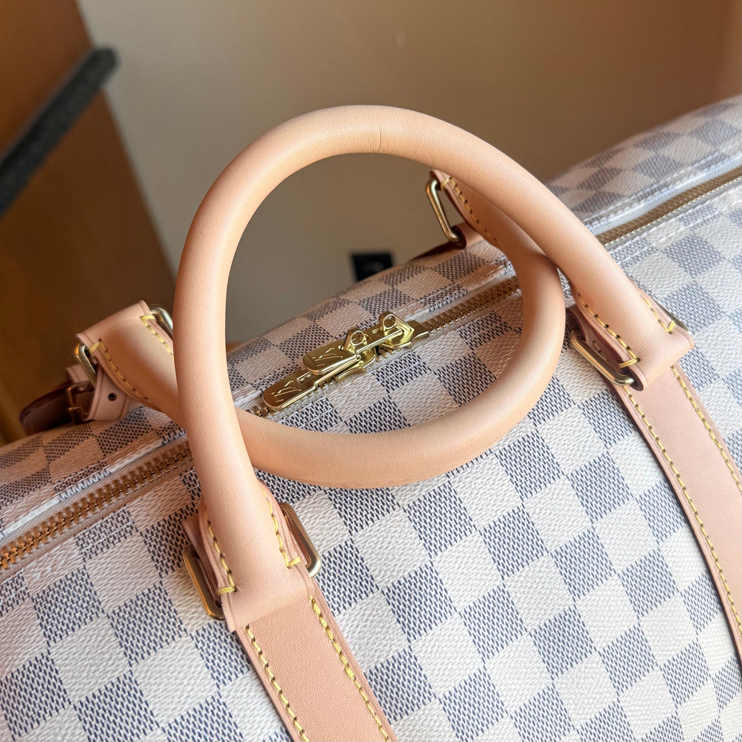 Damier Azur Keepall 55 Bandouliere
