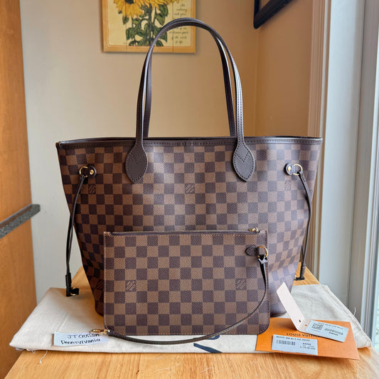 Damier Ebene Neverfull MM Set (Brand New)