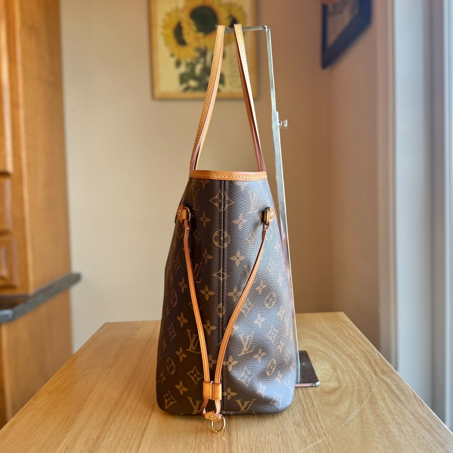 Monogram Neverfull MM - Rose Ballerine Interior