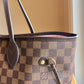 Damier Ebene Neverfull MM - Rose Ballerine Interior