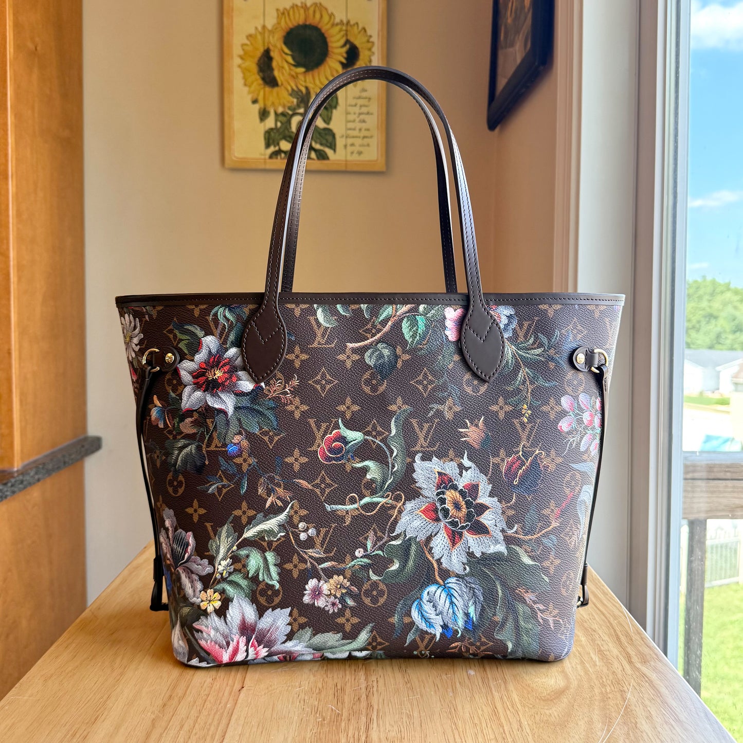 Monogram Neverfull MM Set - Eden (Brand New)