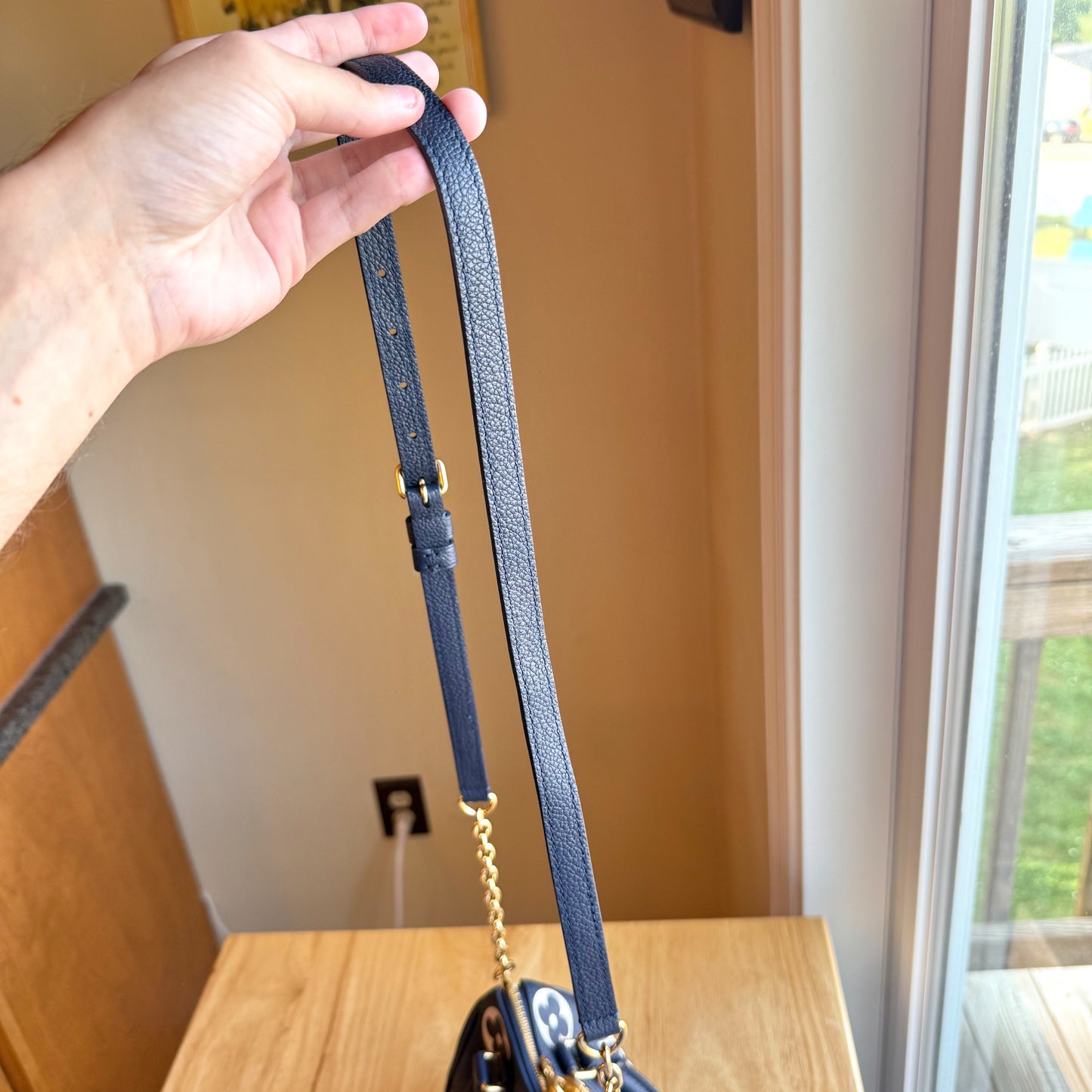 Bicolor Empreinte Speedy 20 - Navy/Creme