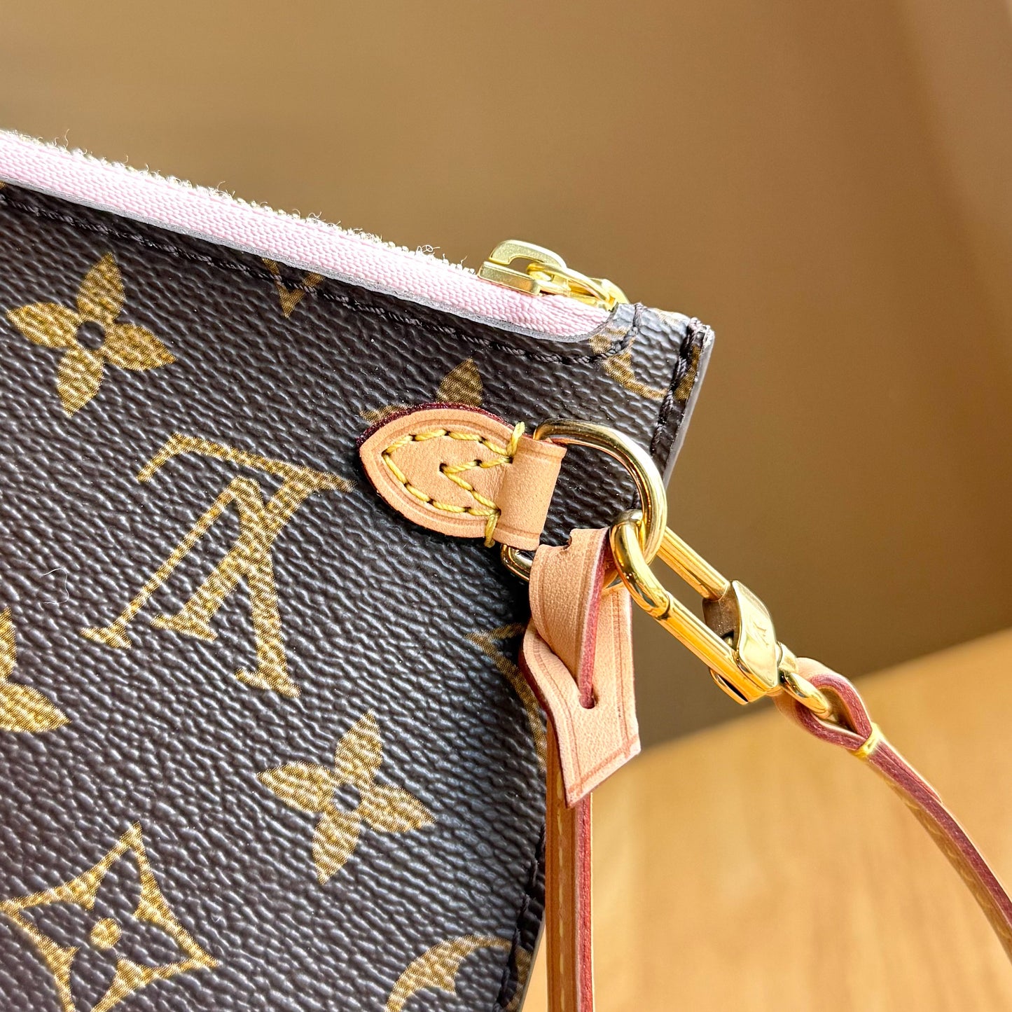 Monogram Neverfull MM Set - Rose Ballerine Interior