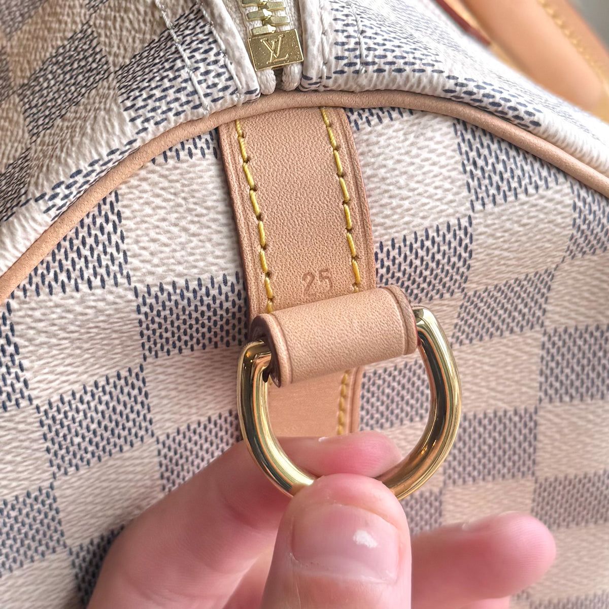 Damier Azur Speedy 25 Bandouliere