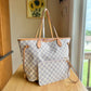 Damier Azur Neverfull MM Set (Rose Ballerine)