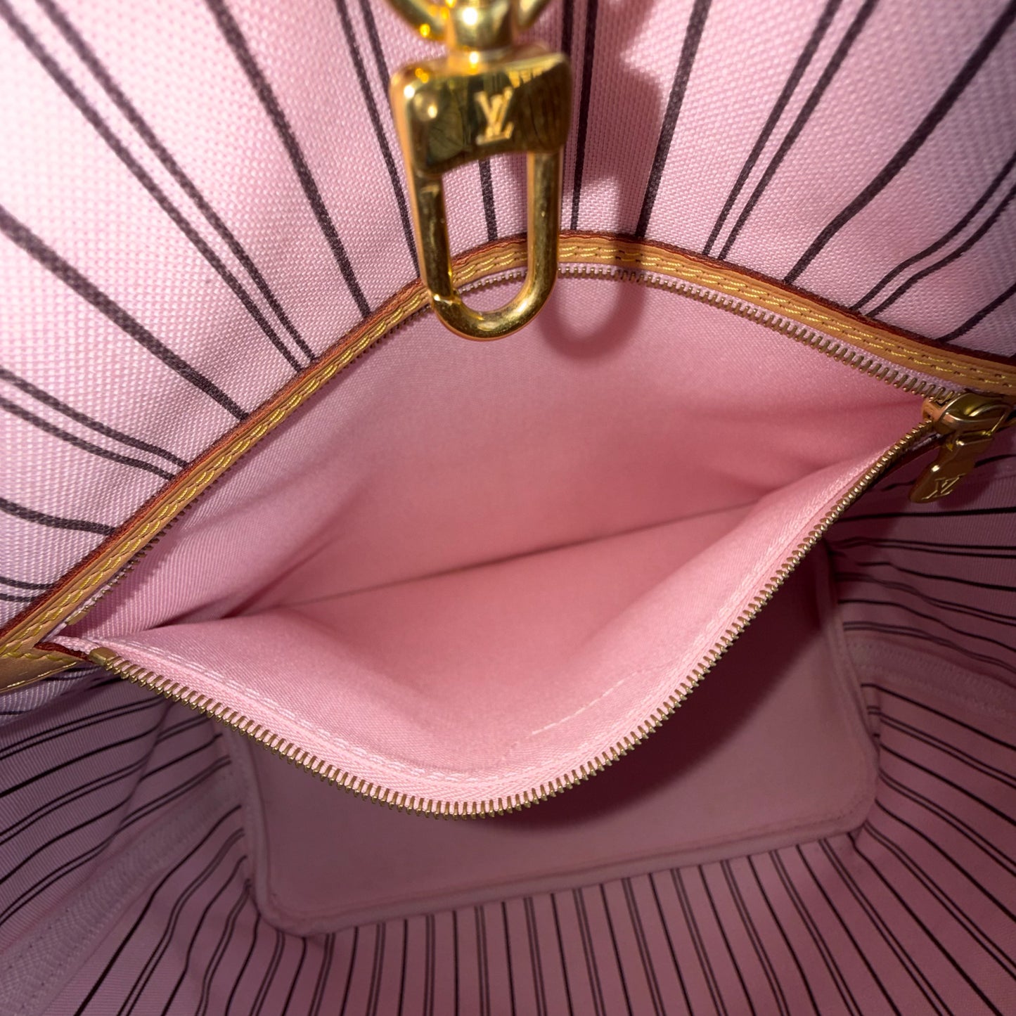 Monogram Neverfull MM Set - Rose Ballerine Interior