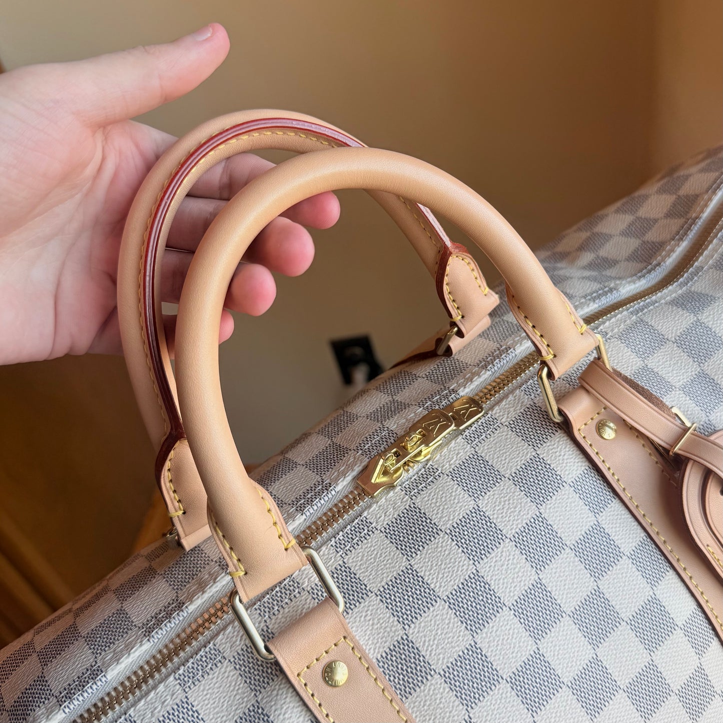 Damier Azur Keepall 55 Bandouliere