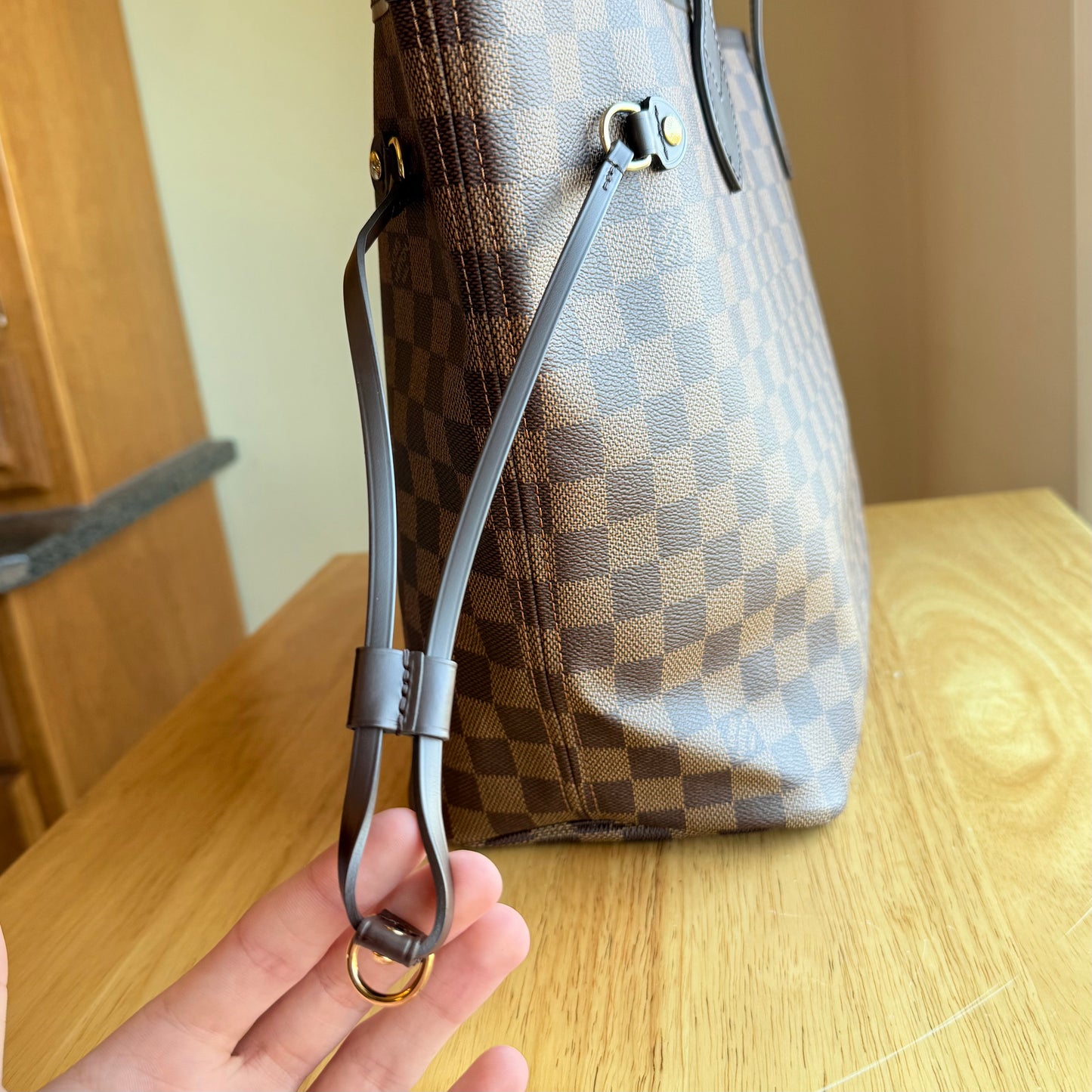 Damier Ebene Neverfull MM Set - Cerise Red Interior (Brand New)