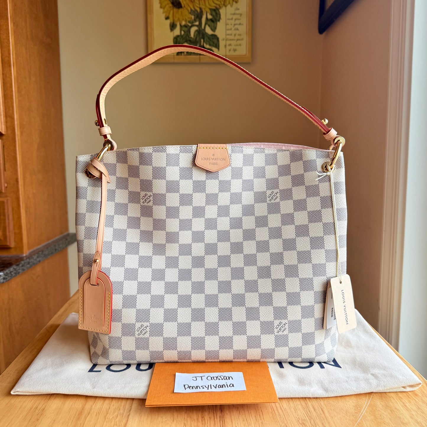 Damier Azur Graceful PM