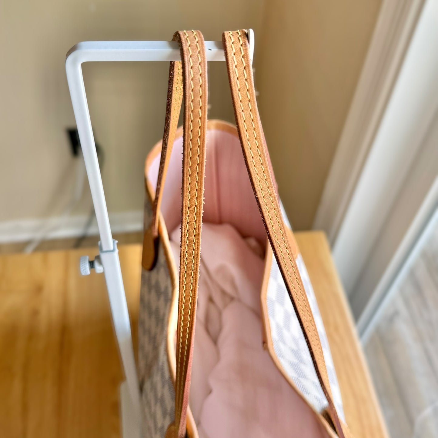 Damier Azur Neverfull MM Set (Rose Ballerine)