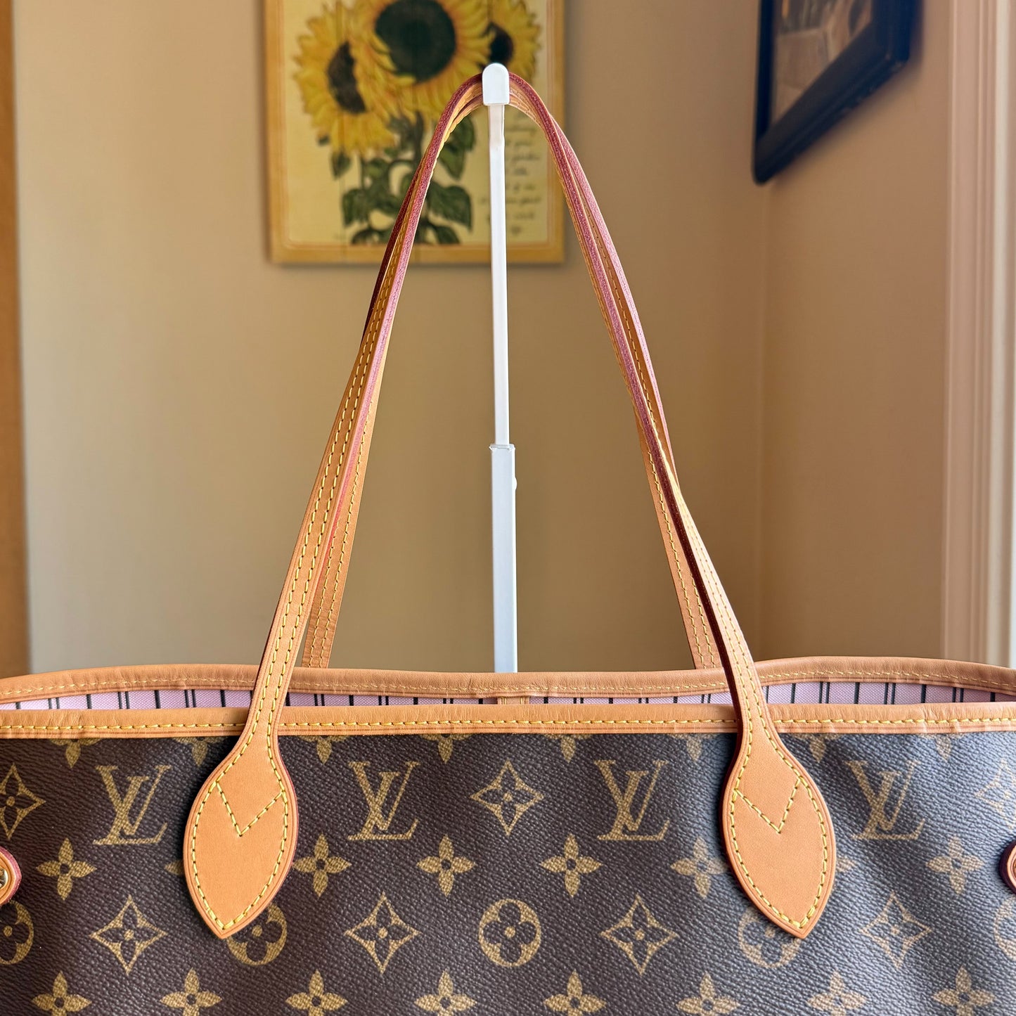 Monogram Neverfull MM Set - Rose Ballerine Interior