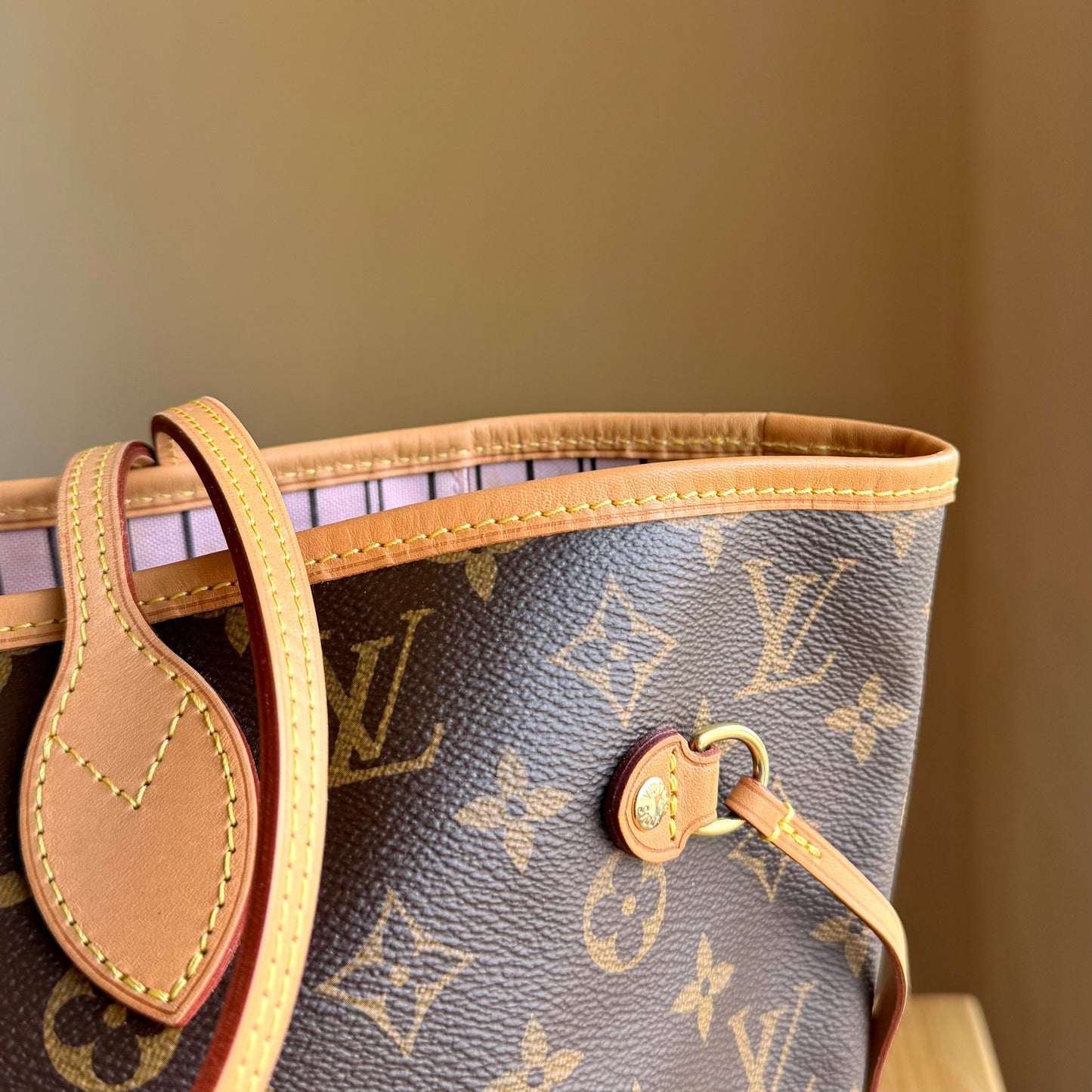 Monogram Neverfull MM Set - Rose Ballerine Interior