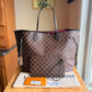 Damier Ebene Neverfull GM Set - Brand New, Never Used