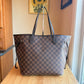(NEW) Damier Ebene Neverfull MM Set - Rose Ballerine Interior