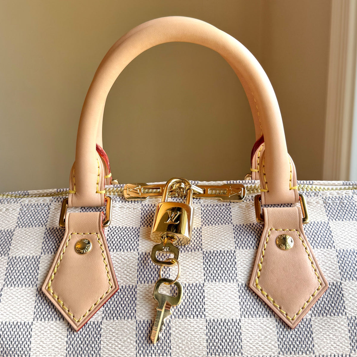 Damier Azur Speedy 25 Bandouliere
