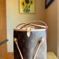Monogram Neverfull Bandouliere Inside Out MM - Rogue Sari Interior