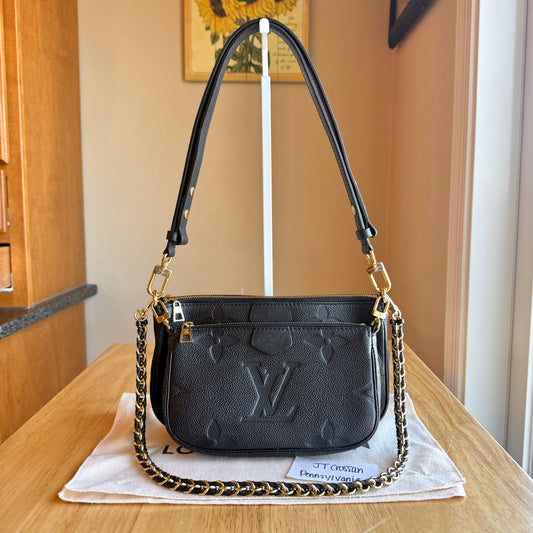 Black Empreinte Multi Pochette Accessories