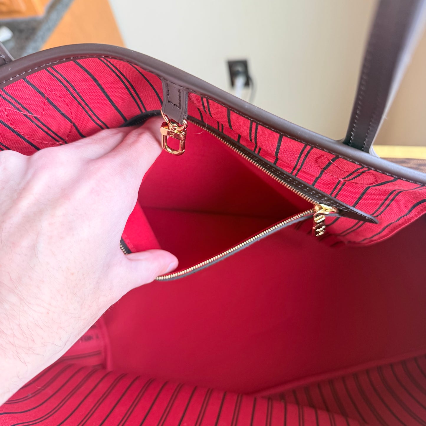 Damier Ebene Neverfull GM Set (Brand New)