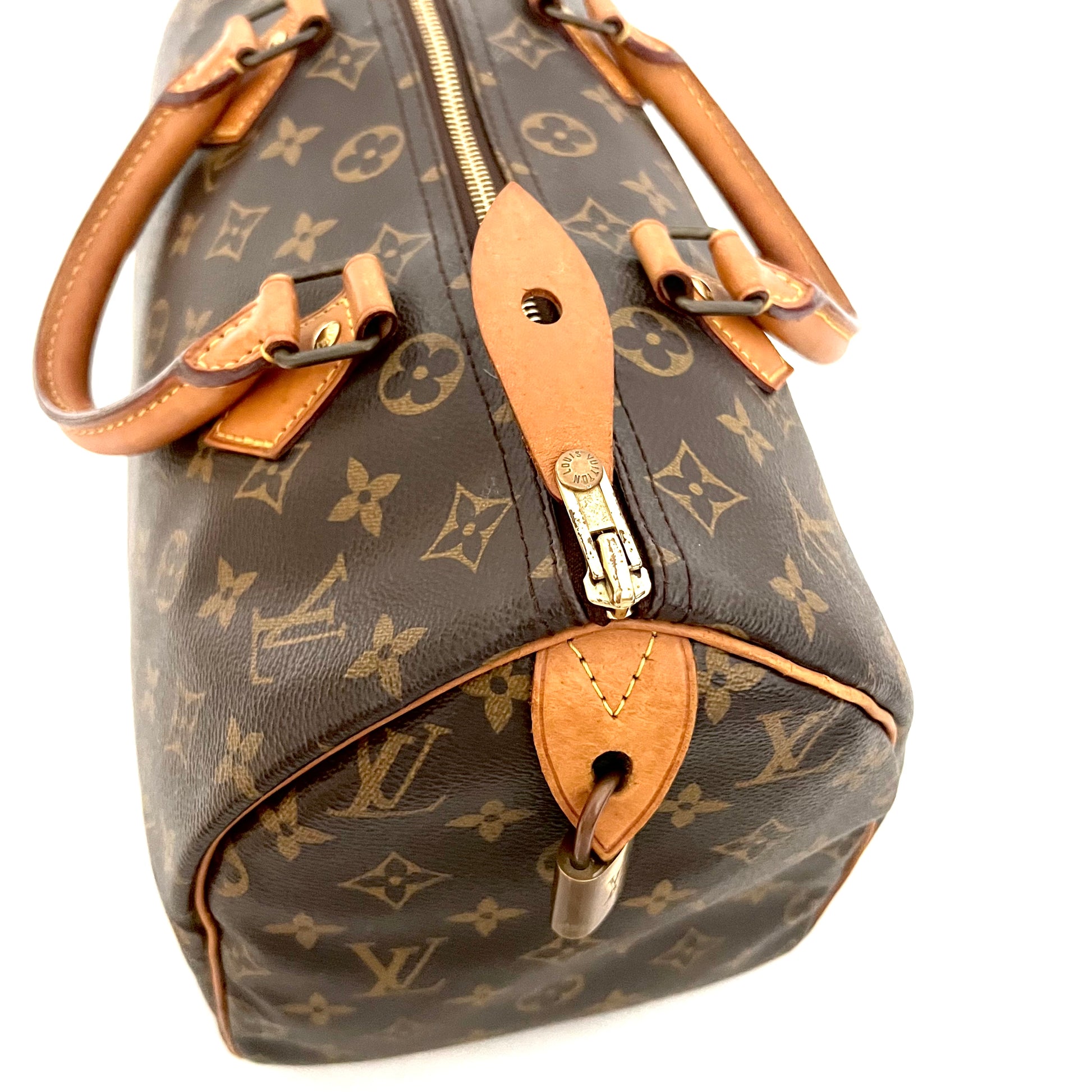Louis Vuitton Speedy 30 Monogram-VI0992 Brown Leather ref.998780 - Joli  Closet